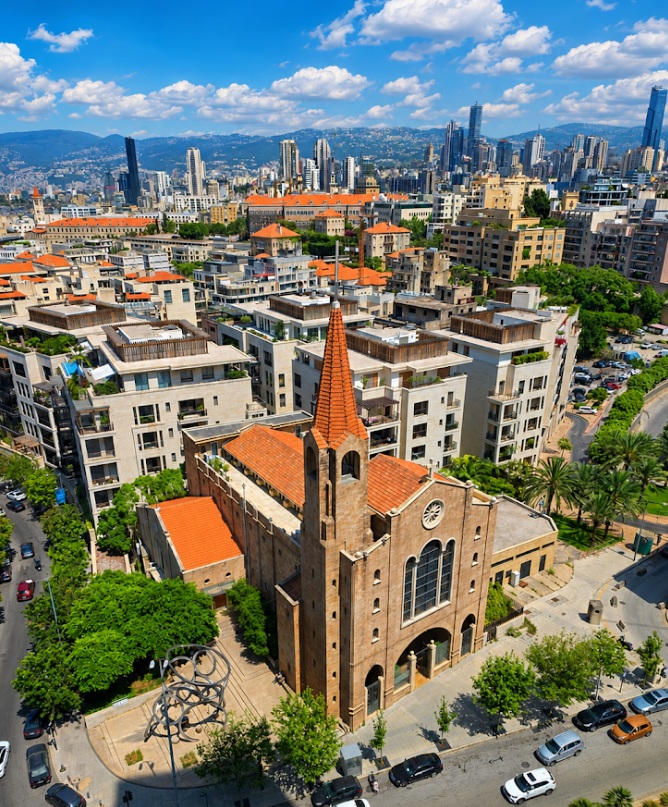 Saint Elias Maronite Church in Qontari, Beirut.